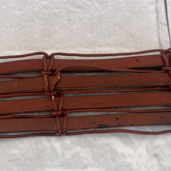 NWOT Timbuktu genuine brown leather belt size large - Picture 6 of 6